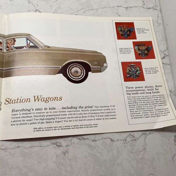1965 Oldsmobile Station Wagon, Ninety-Eight, Starfire, Dynamic 88 Sales Brochure - Picture 6 of 9